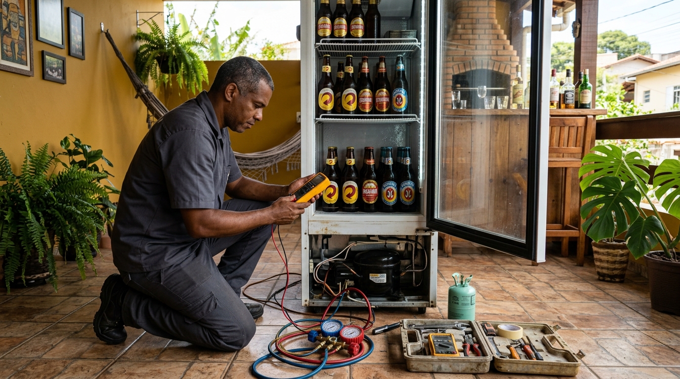 Conserto de placa eletrônica de cervejeira em Recife‑PE